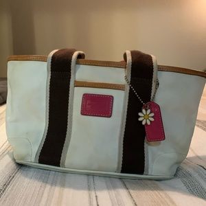 Colorful Coach handbag, great for spring!